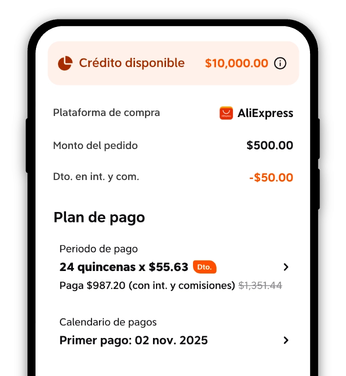 4.Elige el plan de pagos más convenie
