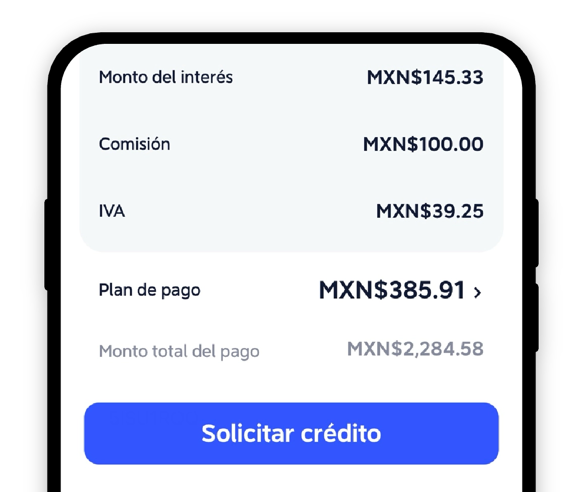 ¿Cuánto pagaría si solicito $2.000?