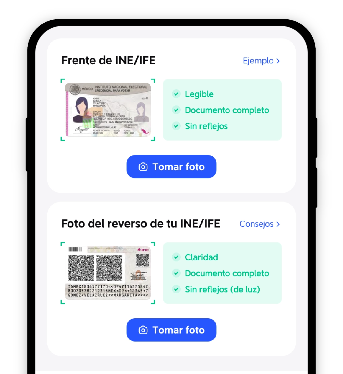 3.Llena tu información personal