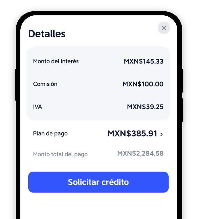 ¿Cuánto pagaría si solicito $2.000?