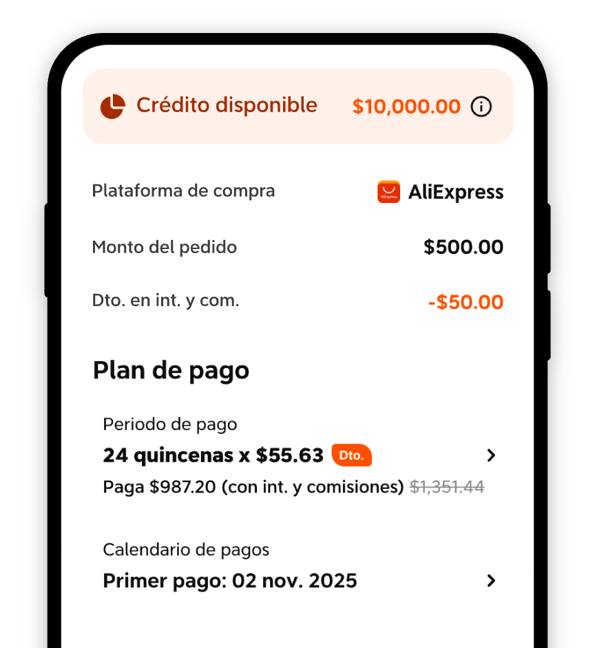 4.Elige el plan de pagos más convenie