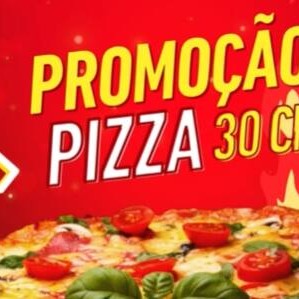 Na compra de uma pizza de 30 cm, você leva uma refrigerante lata
