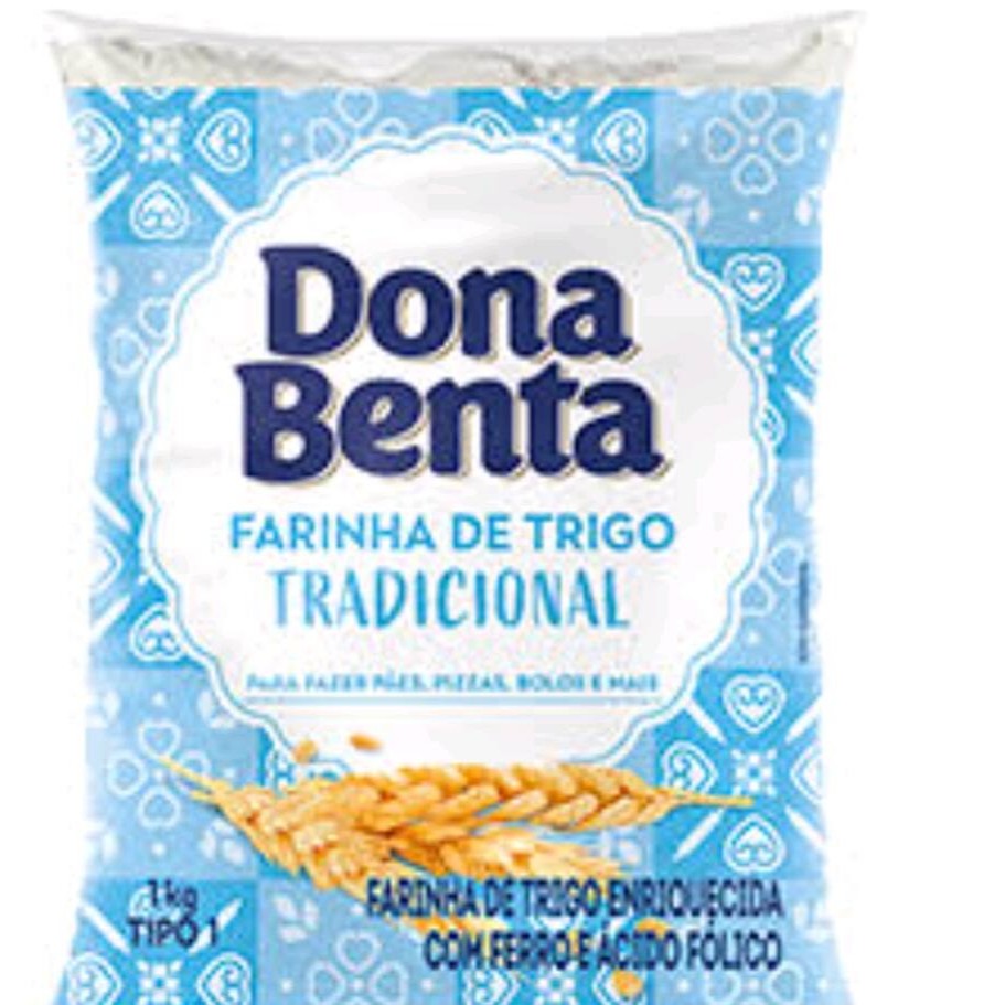 Farinha de Trigo de 1kg marca de acordo com a disponibilidade da loja.