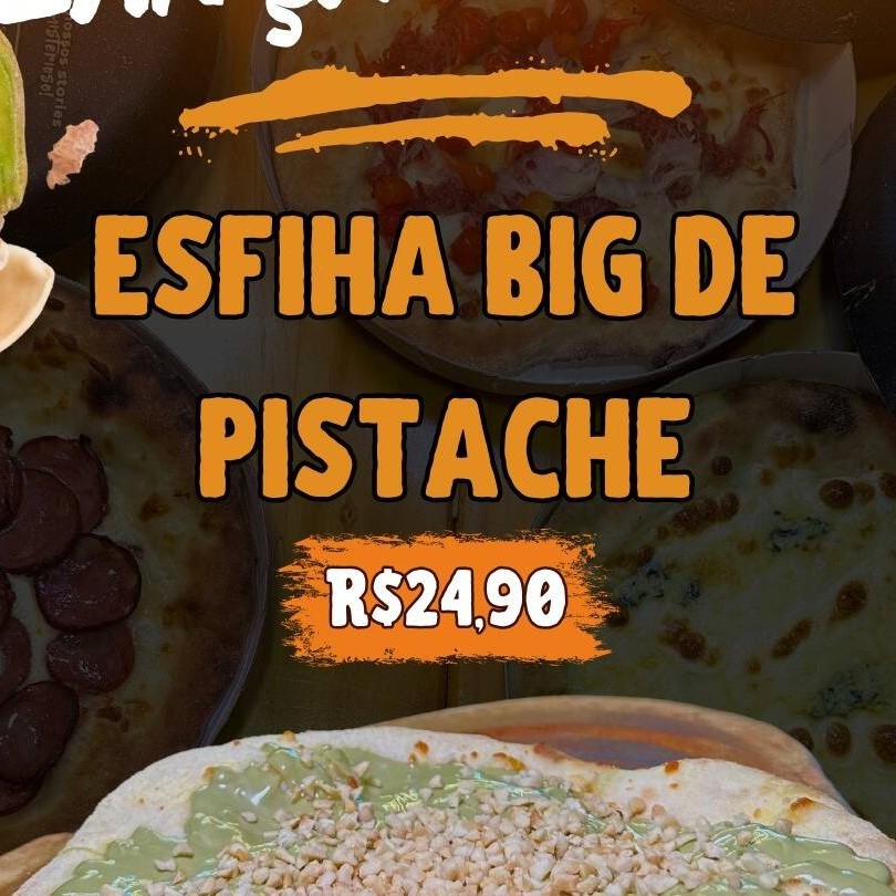 Mussarela, incrível creme de Pistache e castanha.