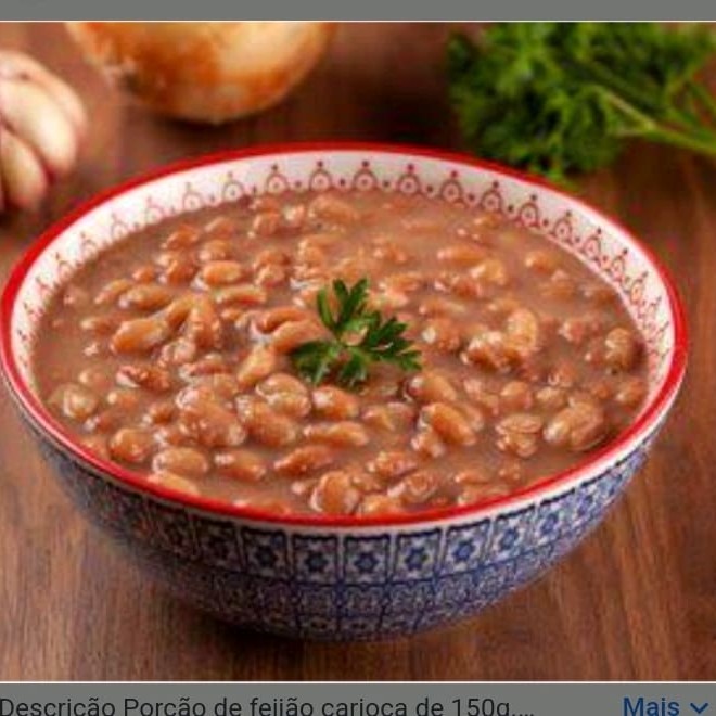 Leva arroz branco feijão carioquinha farofa e uma guarnição a sua escolha