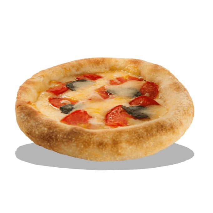 Mussarela com tomate e manjericão