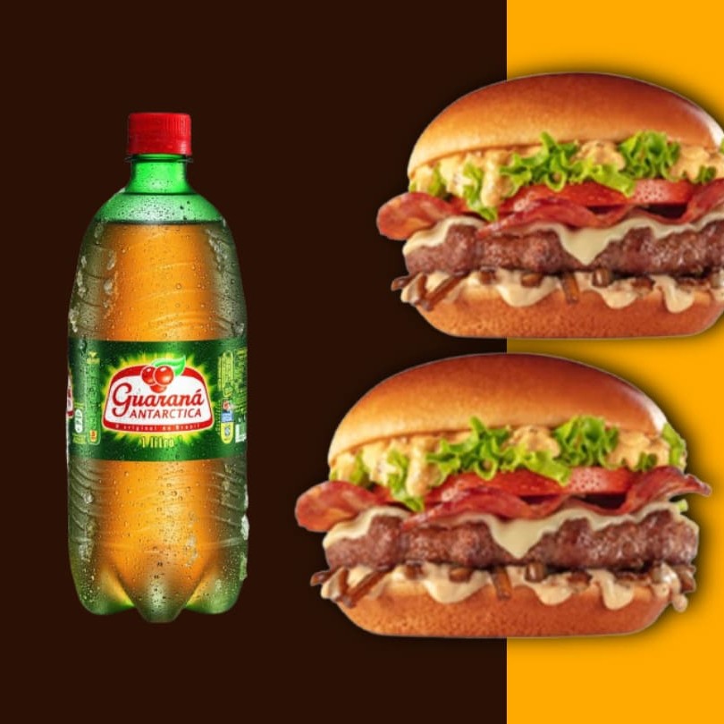 Pão, Carne de Picanha, cheddar, bacon, calabresa, requeijão, maionese temperada, cebola caramelizada e batata palha