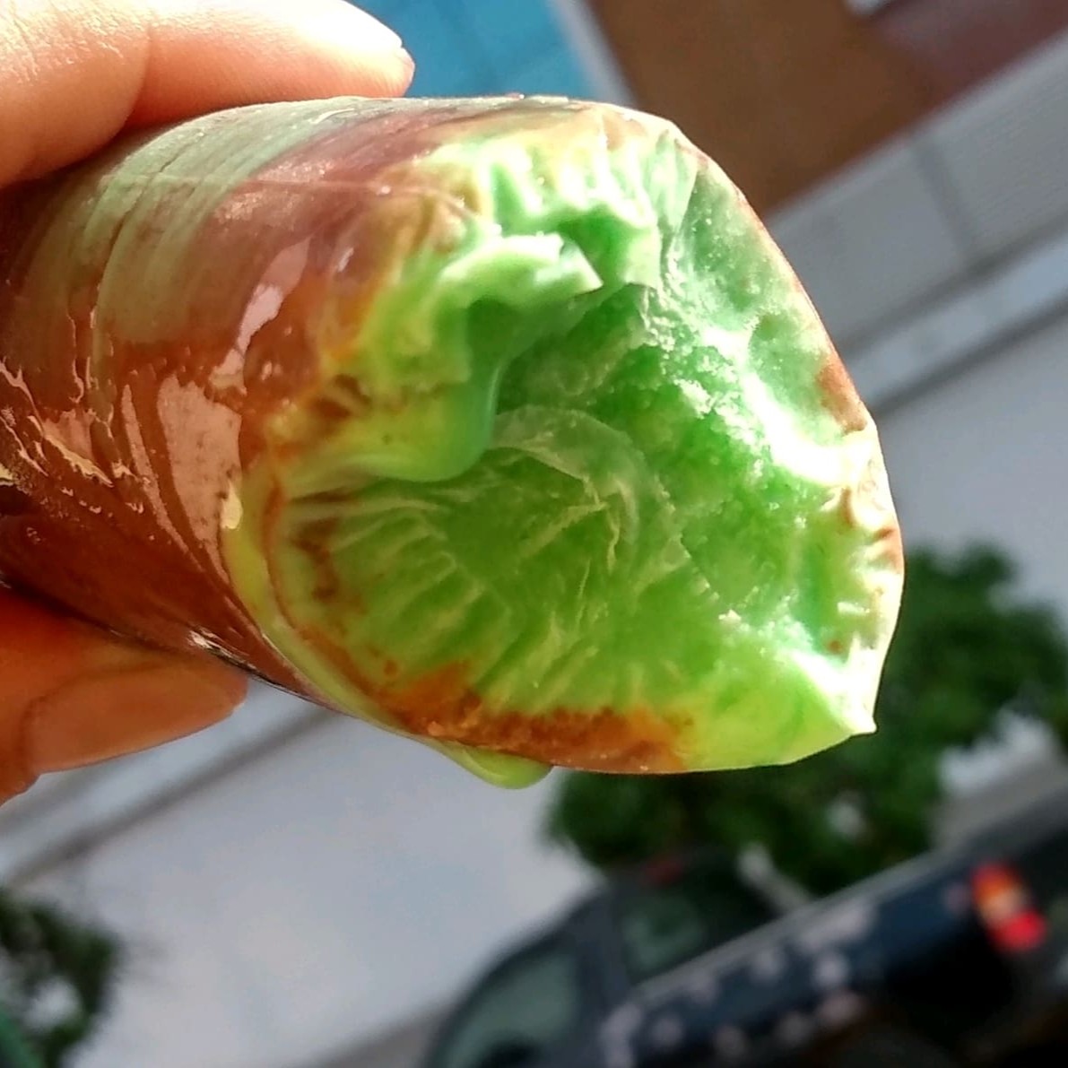 O sacolé de Chocomenta é a combinação perfeita da refrescancia da menta com a crocancia do chocolate