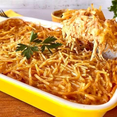 Arroz e batata fritas