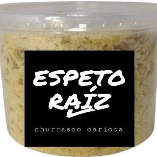 Pote de 145ml de farofa de calabresa e bacon