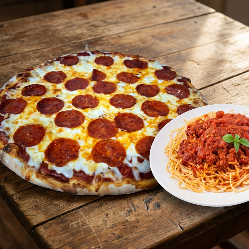 Combo Mundial 2 Pizzas + Espagueti