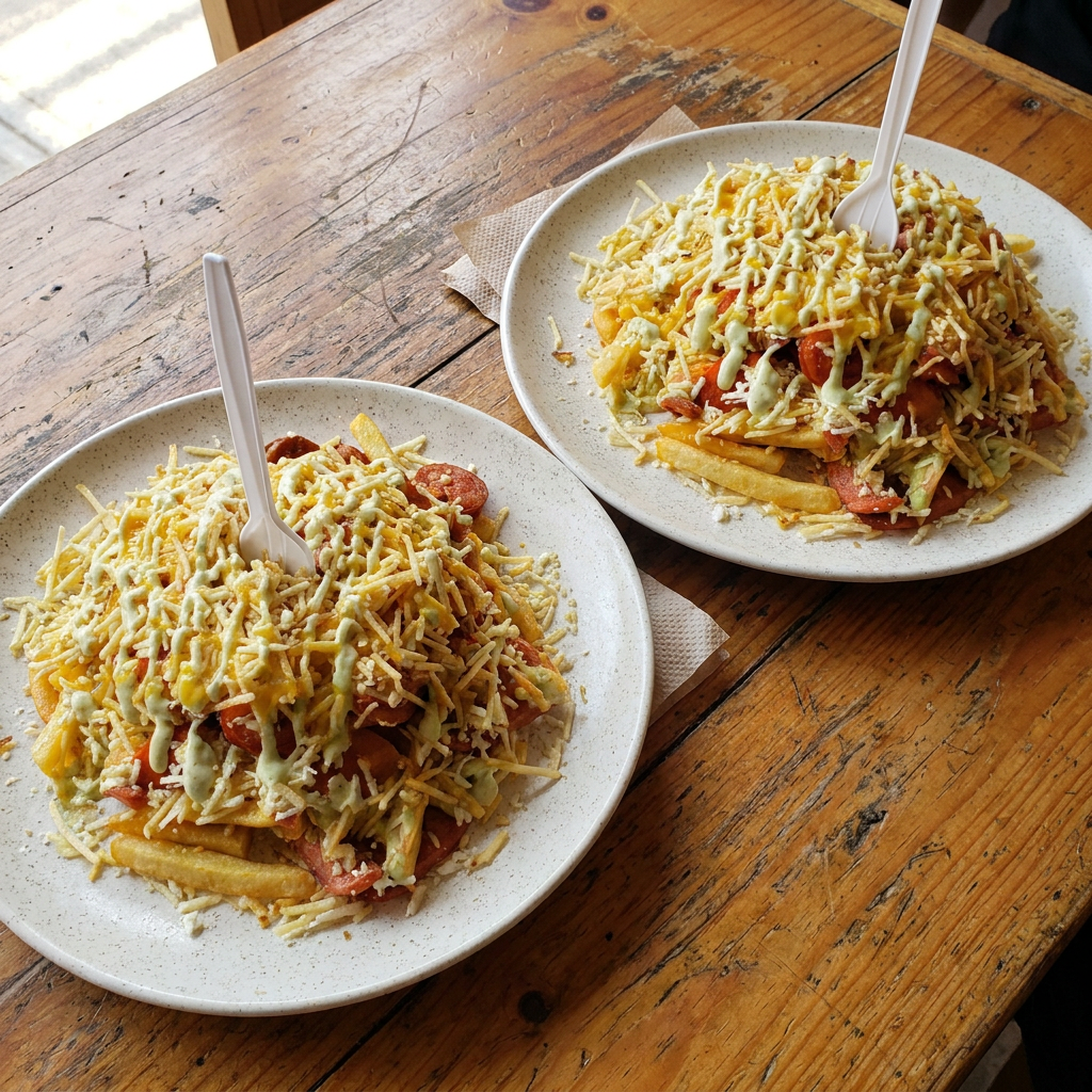 2 Salchipapas Costeñas