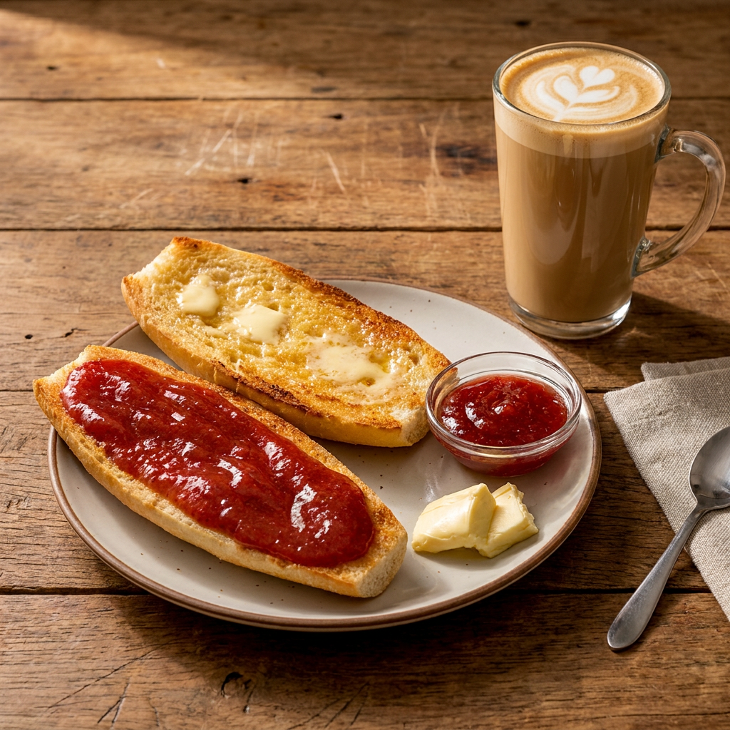 Mollete Dulce + Cáfe Latte