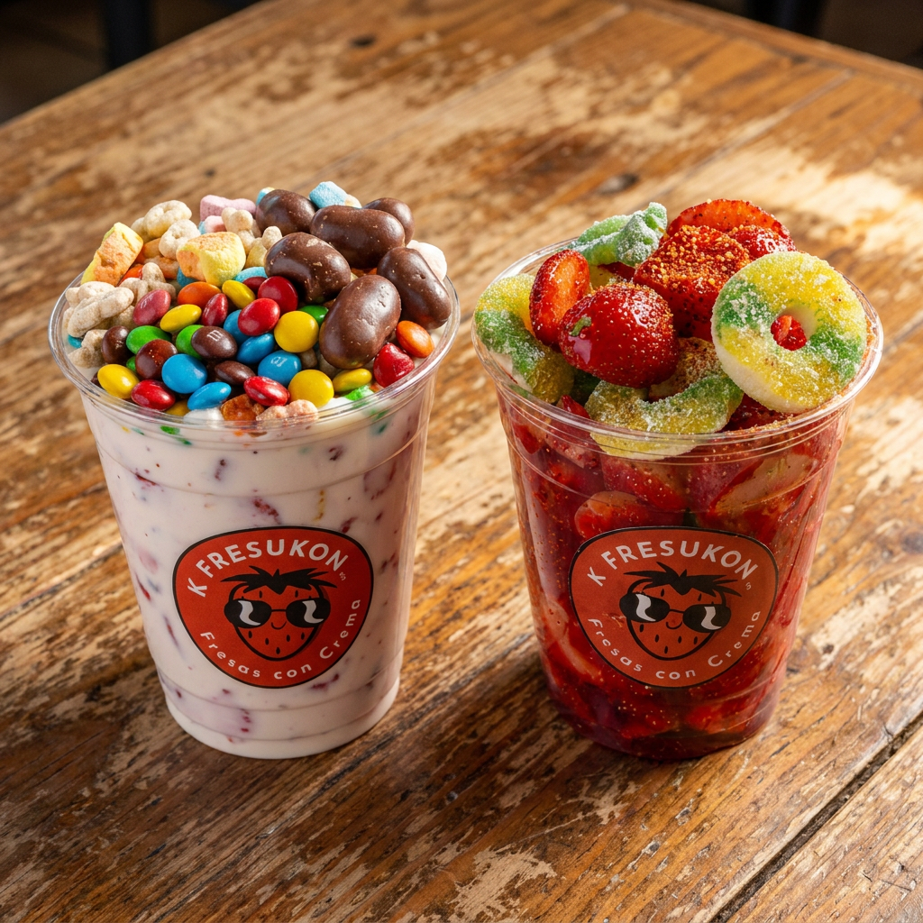 Combo Fresas con Crema + Fresas Chamoy