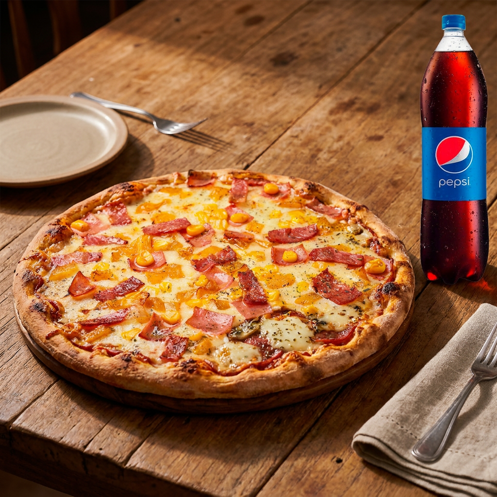 Pizza Grande X Mitades + Gaseosa 1.5 L