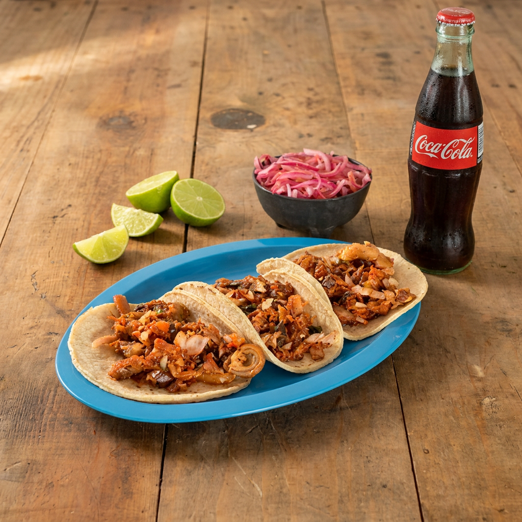 1/2 carnitas + coca 2.5 l