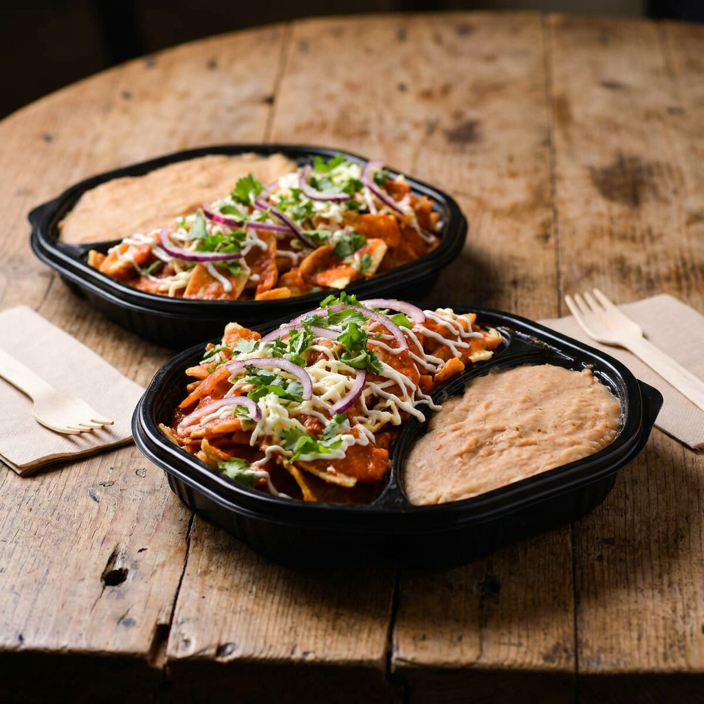 Combo Chilaquiles Rojos Reales