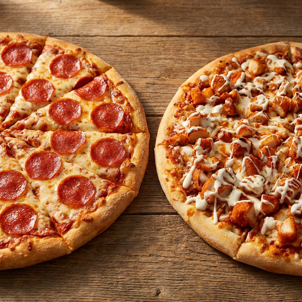 Combo Pizza Pepperoni + Pizza Boneless
