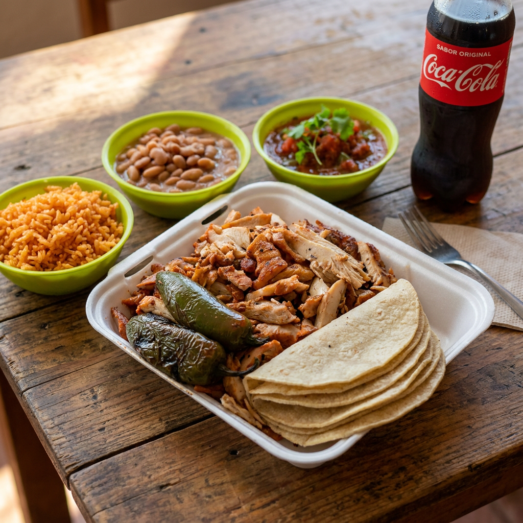 Personal de Pollo Deshuesado + Coca Cola 600ml