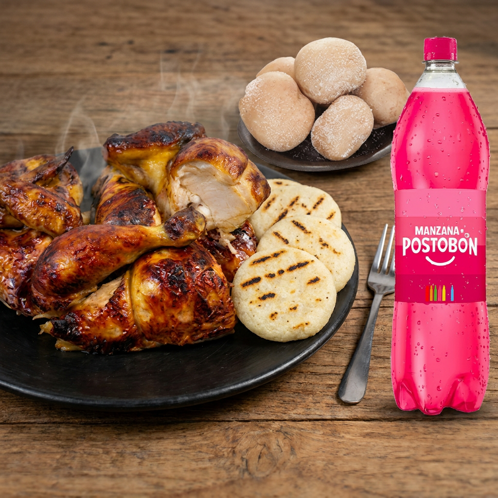 Combo Un Pollo Asado Con Gaseosa 1.5Lt