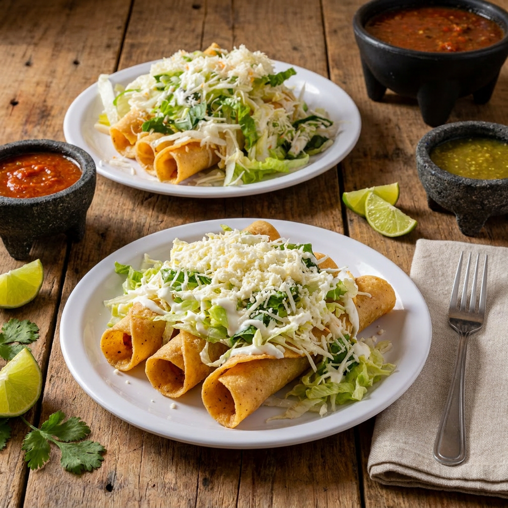 2 Tacos Dorados de Papa