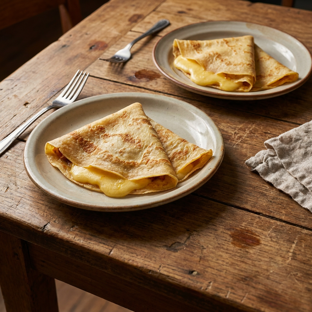 2 crepas queso de bola