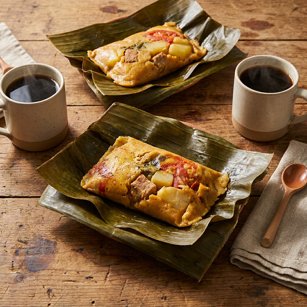 2 Nacatamales + 2 Café