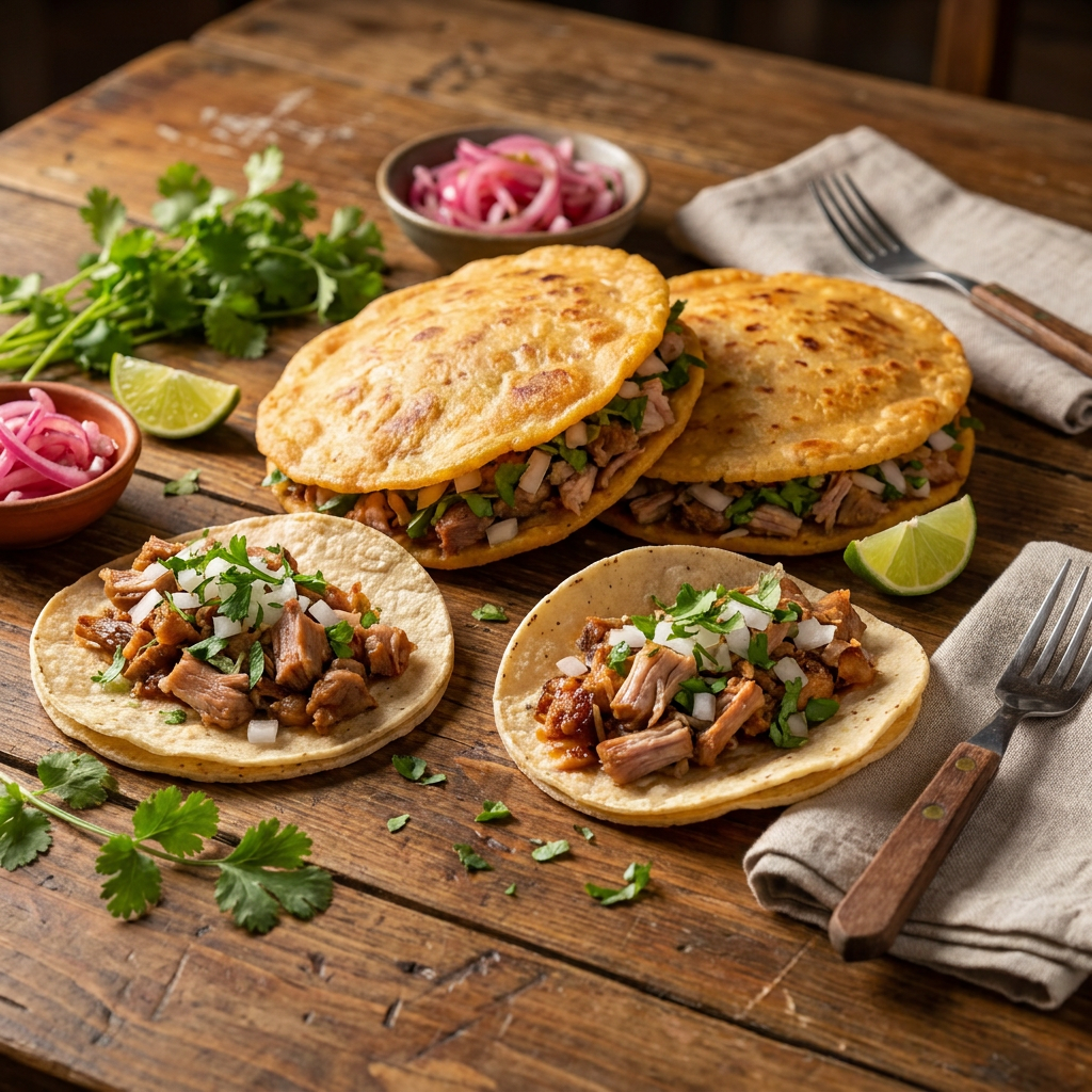 Combo Gorditas + Tacos + Bebida