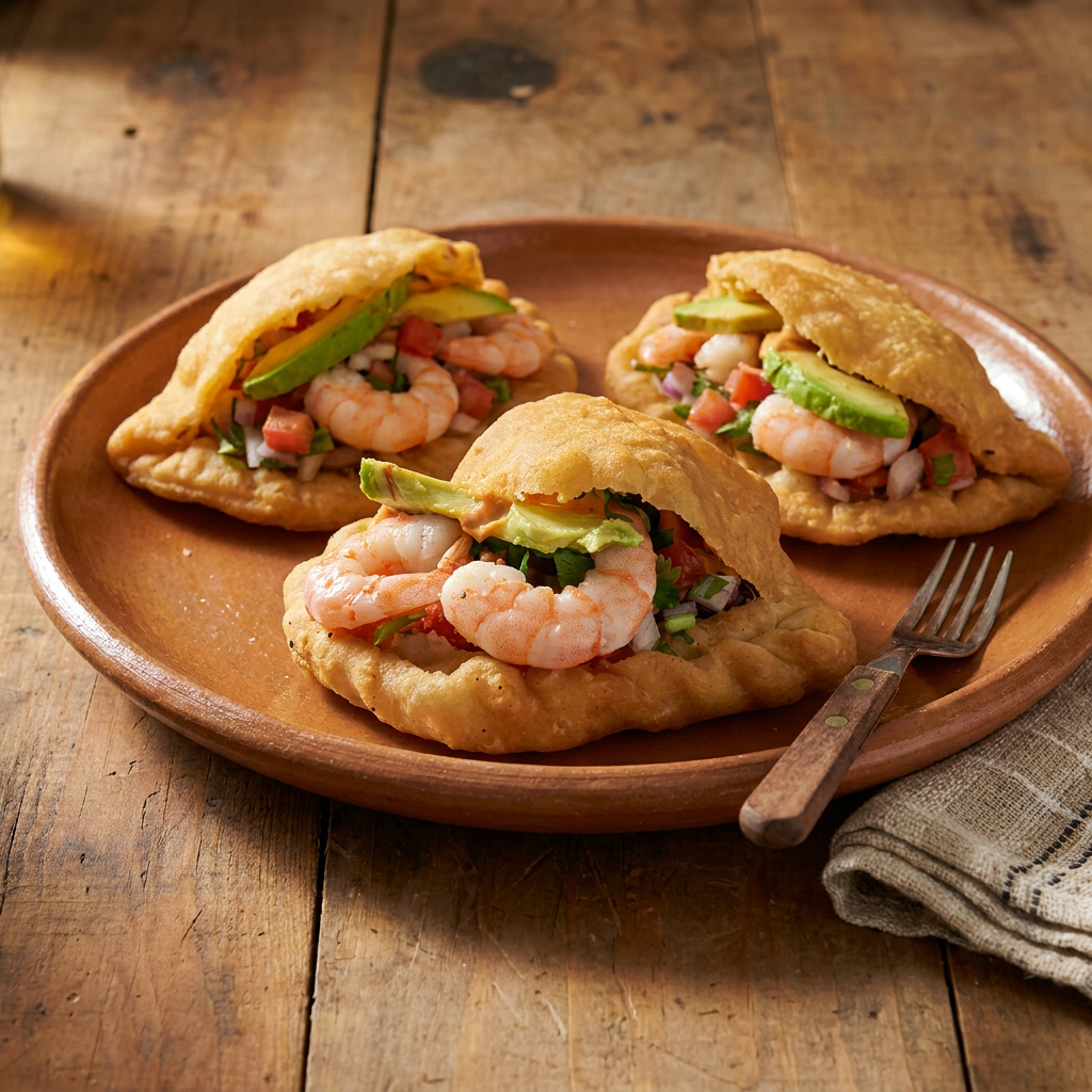 3 Empanadas de Camaron