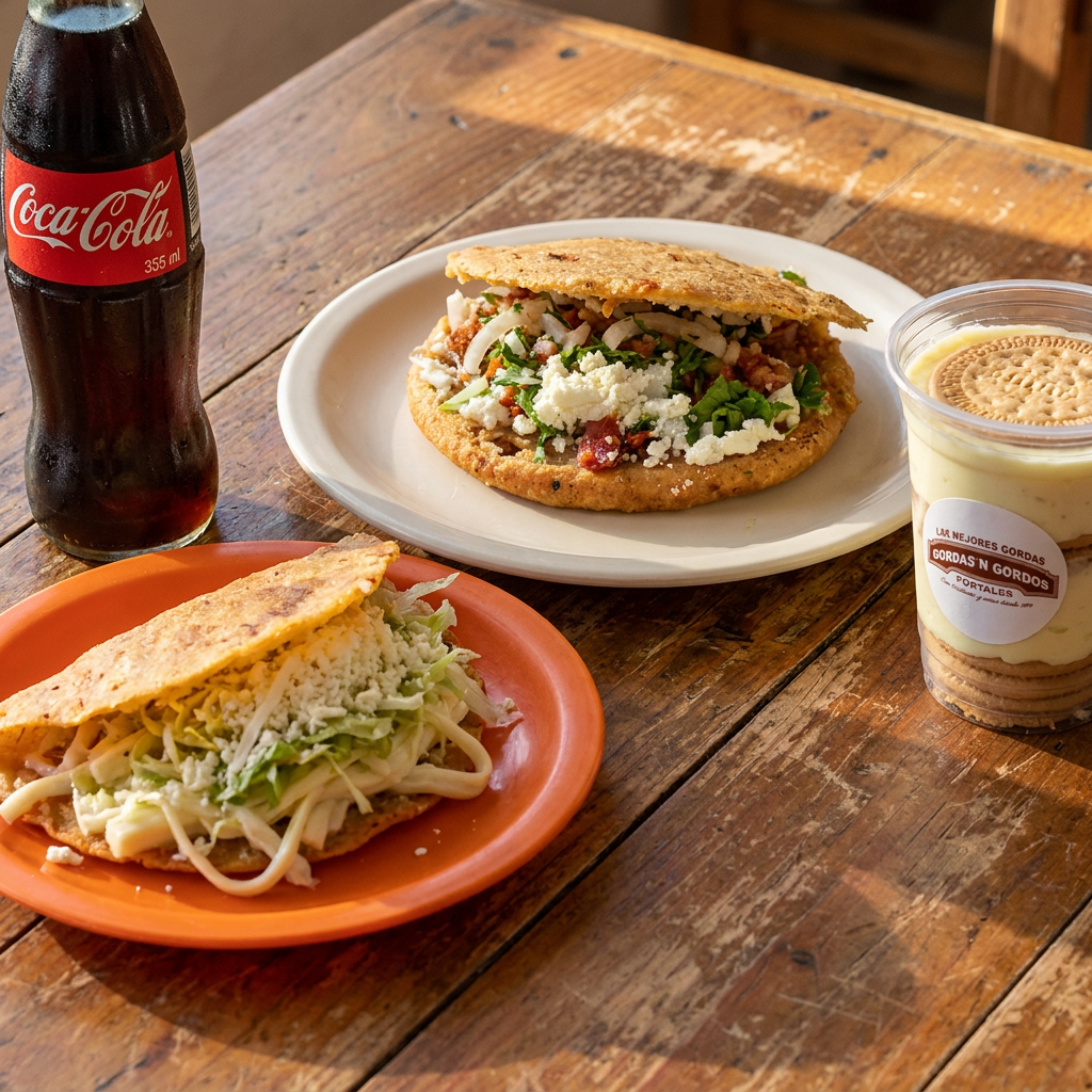 Gordita + Quesadilla + Refresco + Pay de Limón