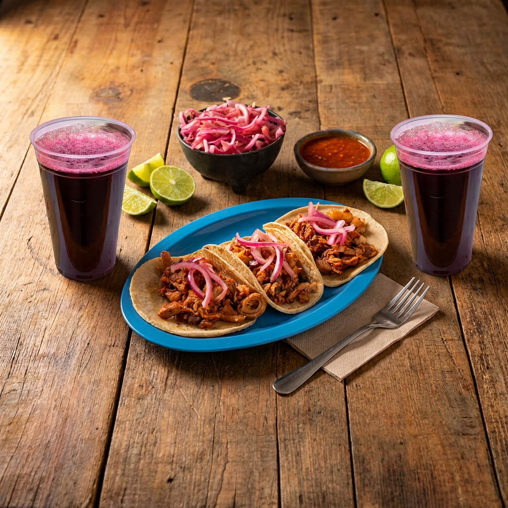 Combo-Tacos de Cochinita+ Bebida