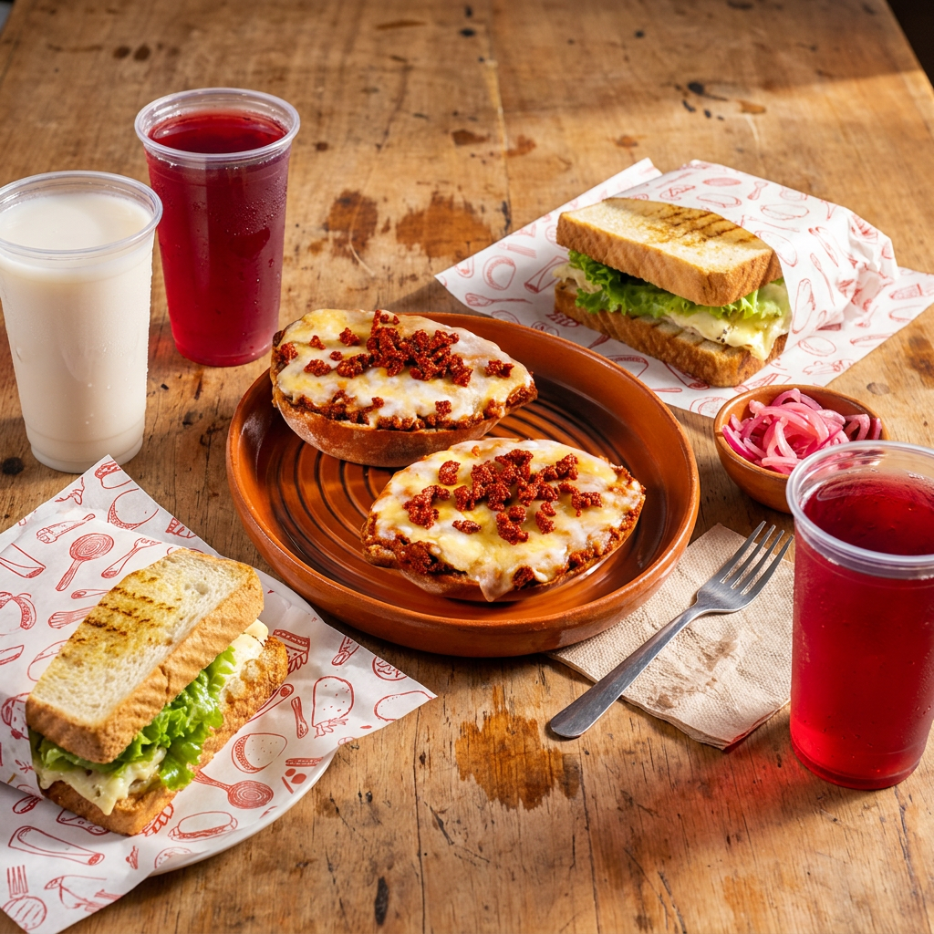 Combo-Molletes- Bebida