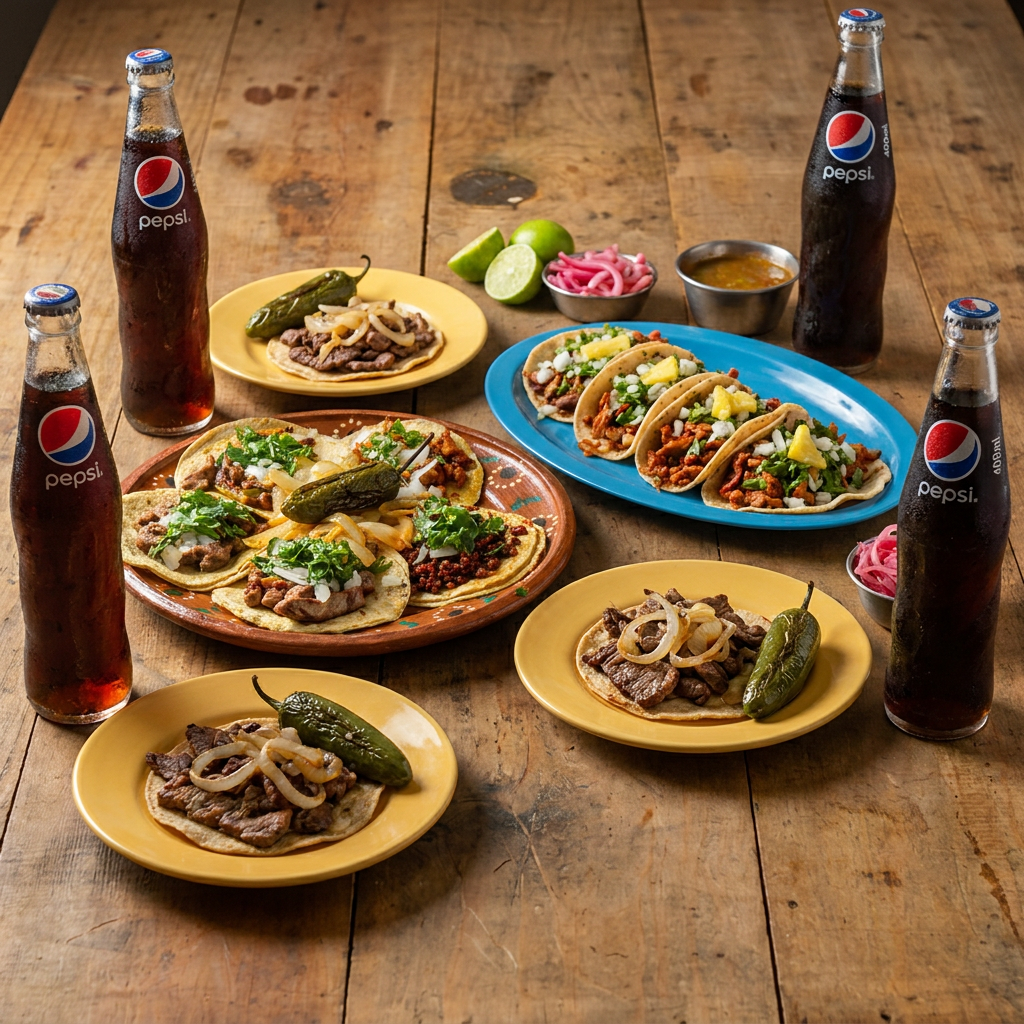 15 Tacos Surtidos + 3 Pepsis