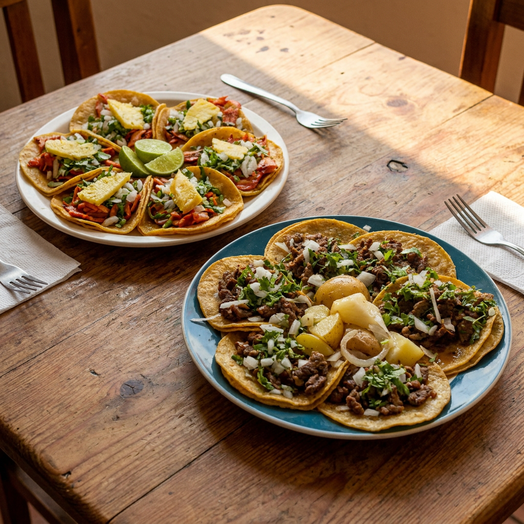 Tacos de Trompo + Tacos de Bistec