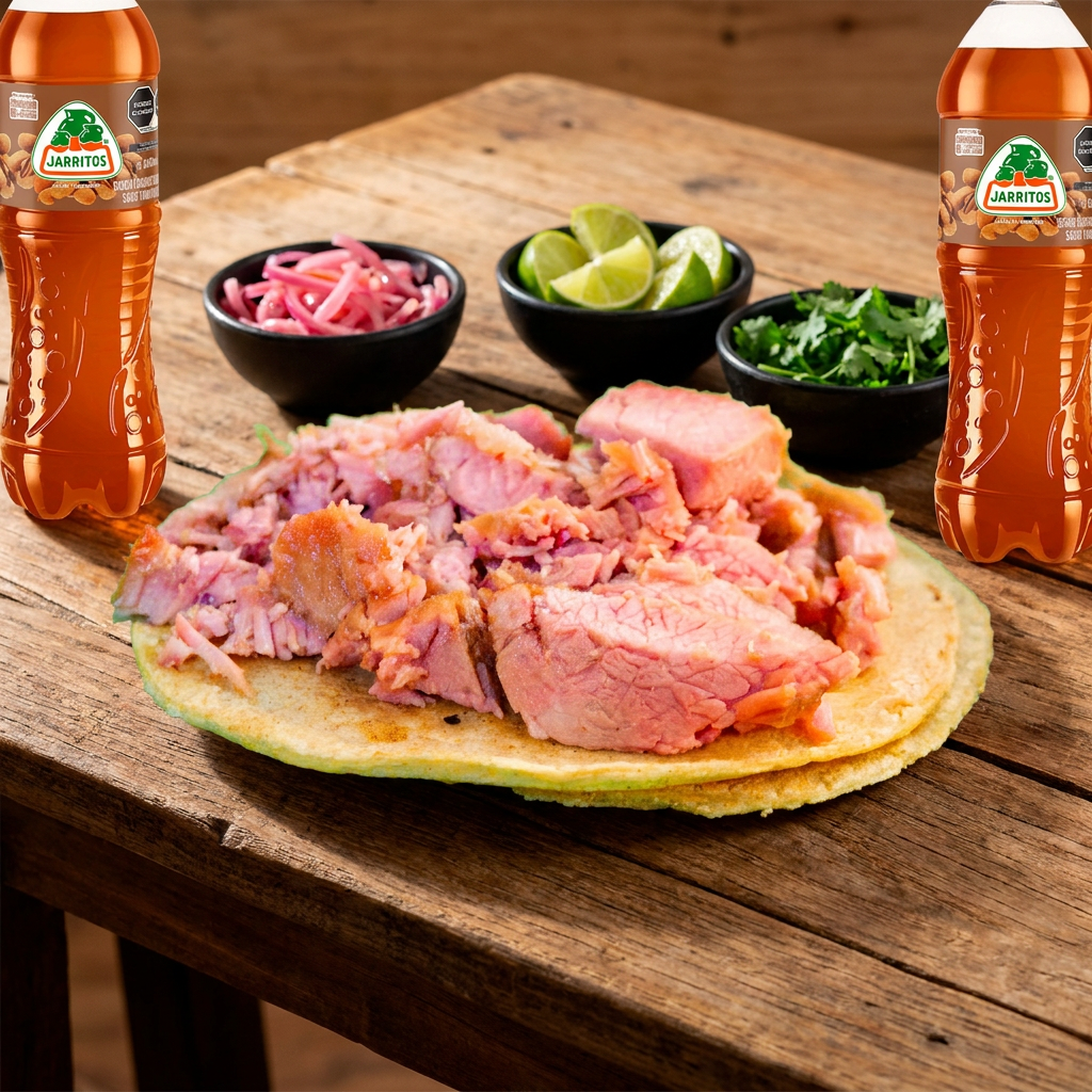Combo 4 Tacos de Maciza + 2 refrescos de 600