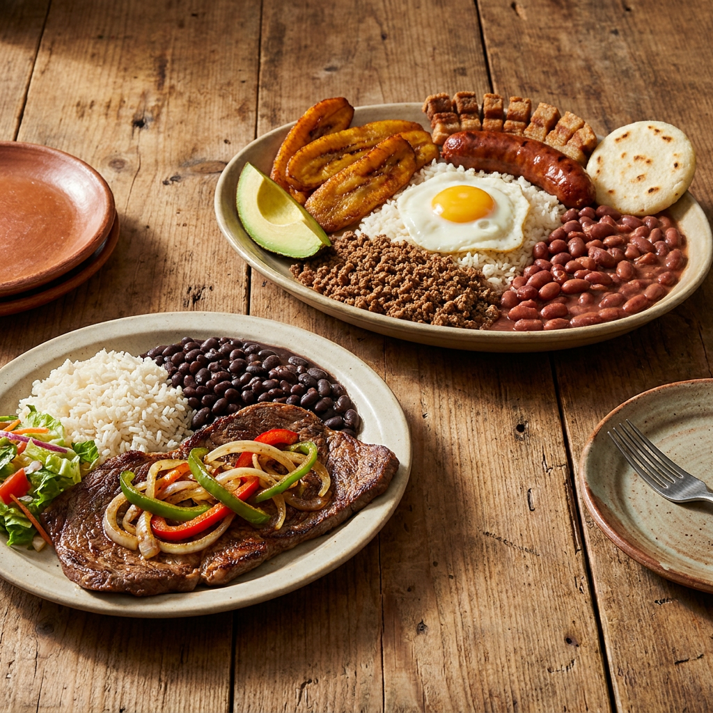 Combo Bandeja Paisa + Carne de Res a la Plancha