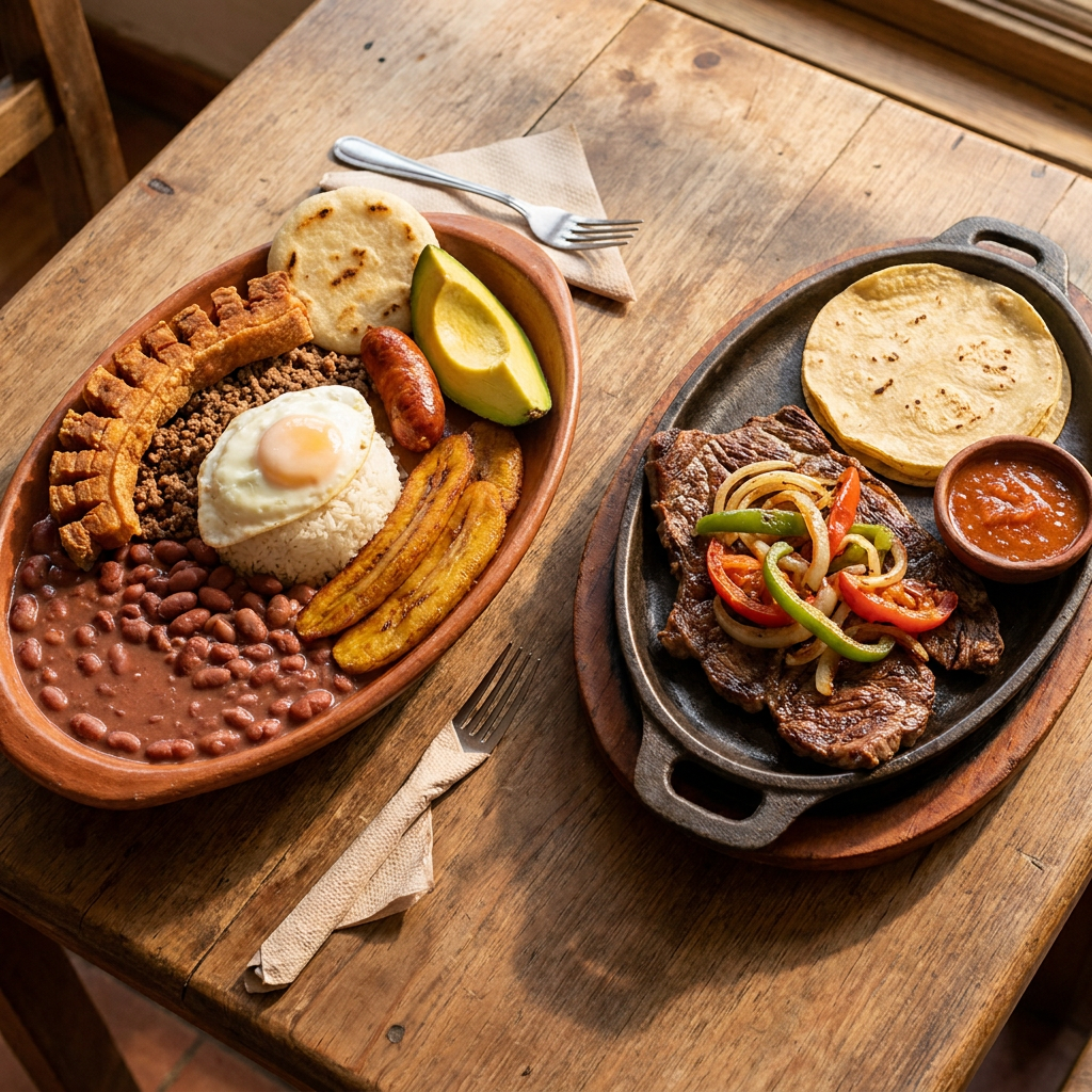 Combo Bandeja Paisa + Carne de Res a la Plancha
