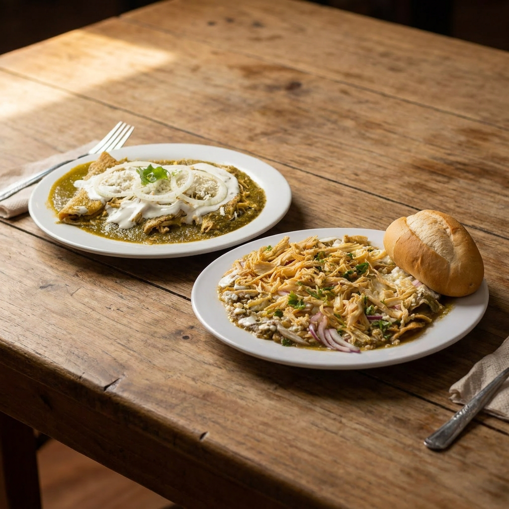 Combo Chilaquiles Pollo + Enchiladas Pollo