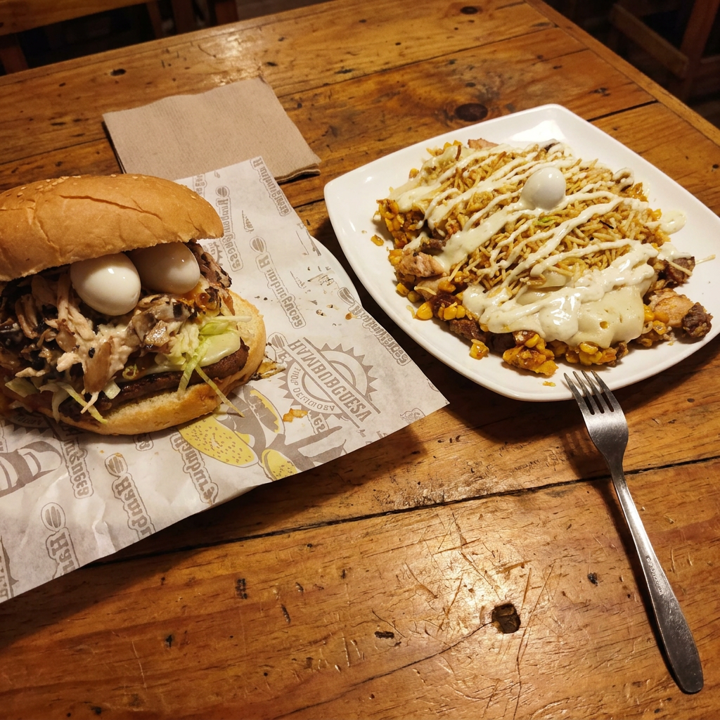 Hamburguesa Especial Sencilla + Mazorcada