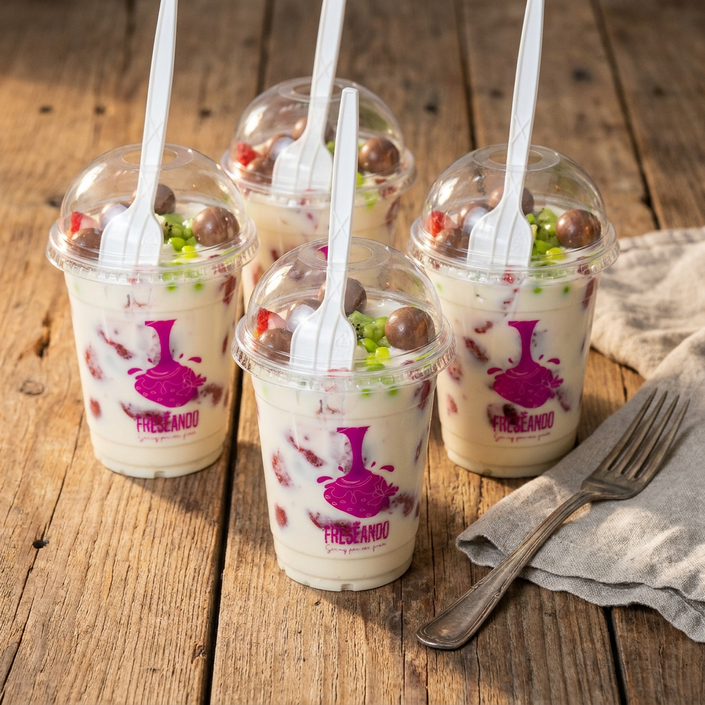 Combo 4 Fresas con Crema Chicos