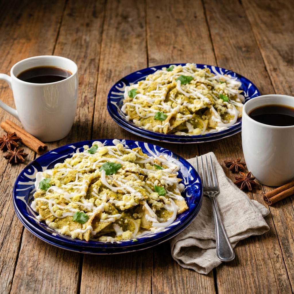 Combo 2 CHILAQUILES / POLLITO + 2 Cafe de Olla 350