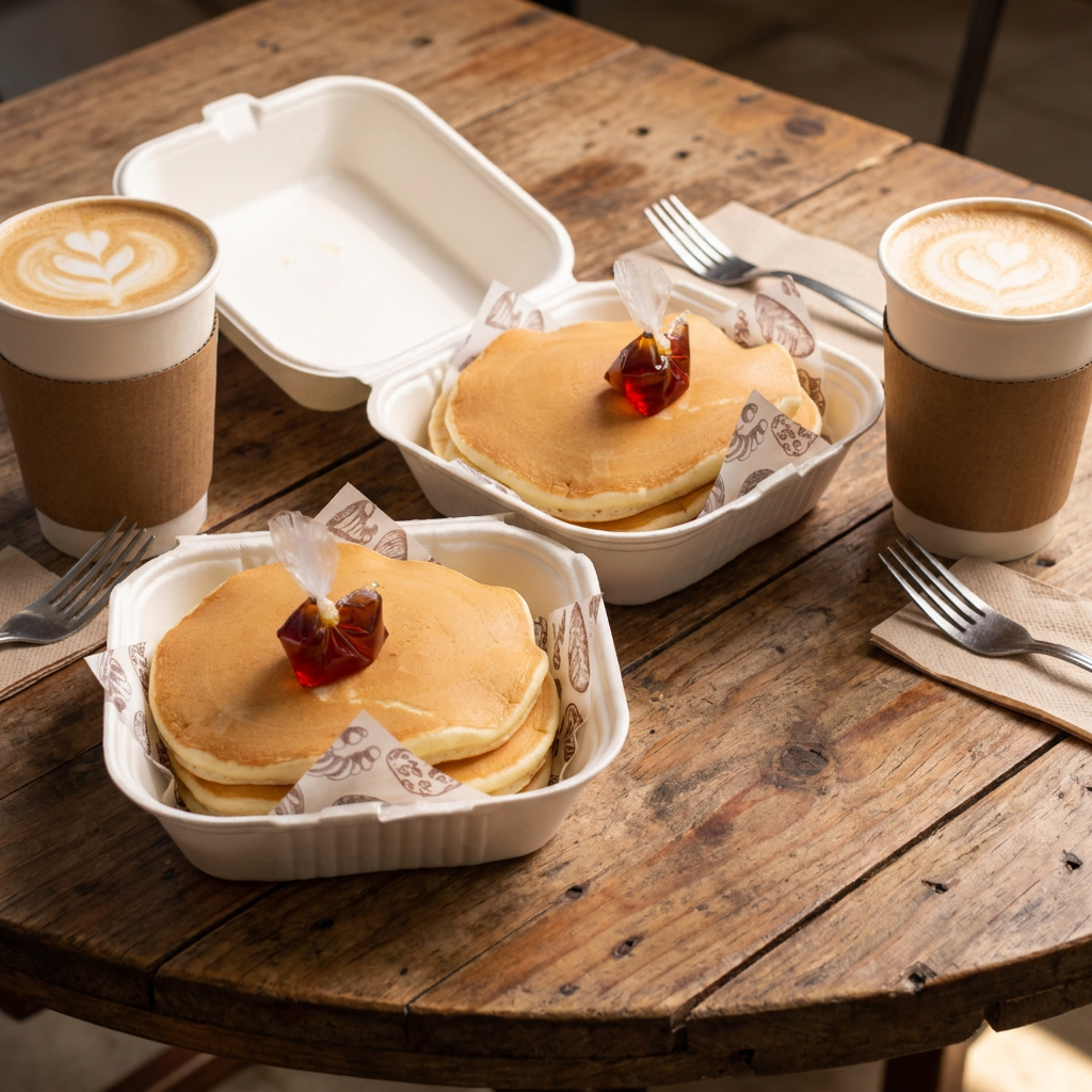 Combo 2pz HotCakes Clasicos + 2pz Cappucinos 10onz