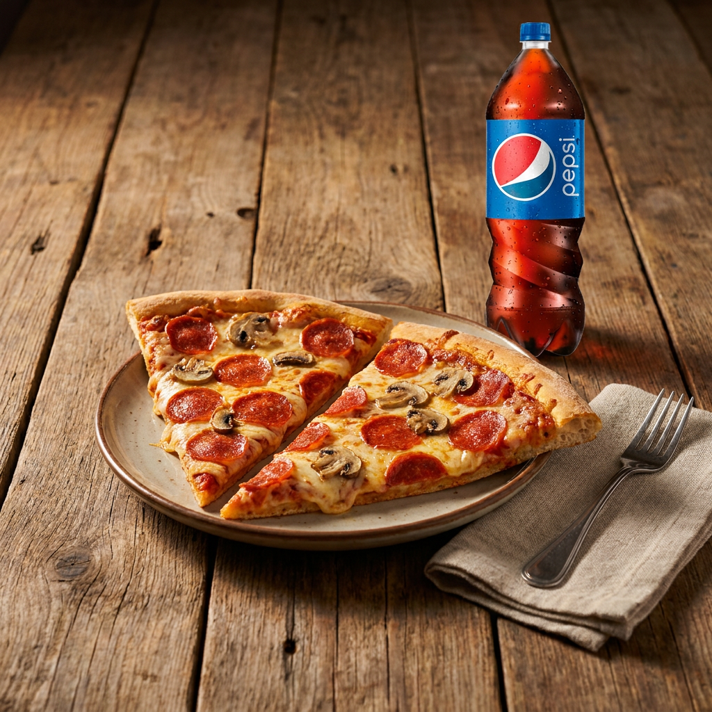 Promo 2 SLICES JUMBO + PEPSI Black 1.5 Lts