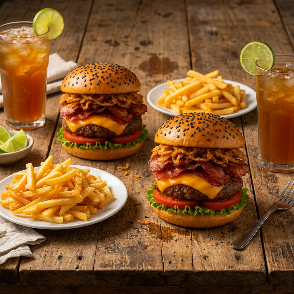 2 Bless Burgers + 2 limonadas + 2 Papas Medianas