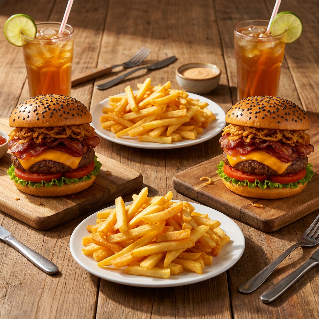 2 Bless Burgers + 2 limonadas + 2 Papas Medianas