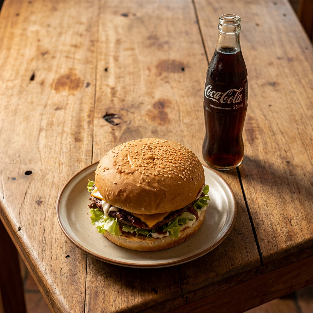 Hamburguesa Grande + Gaseosa 250ml