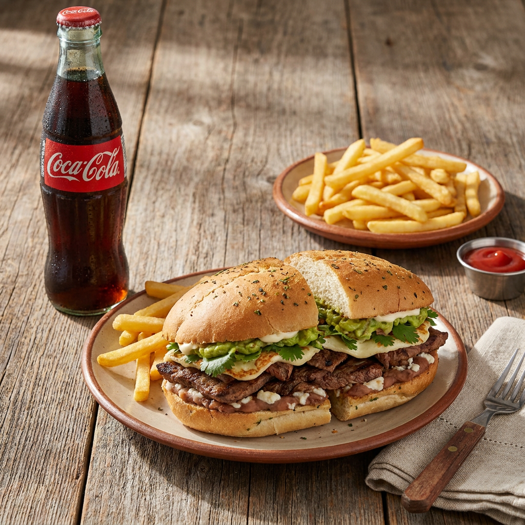 Combo Torta Asada + Papas + Soda