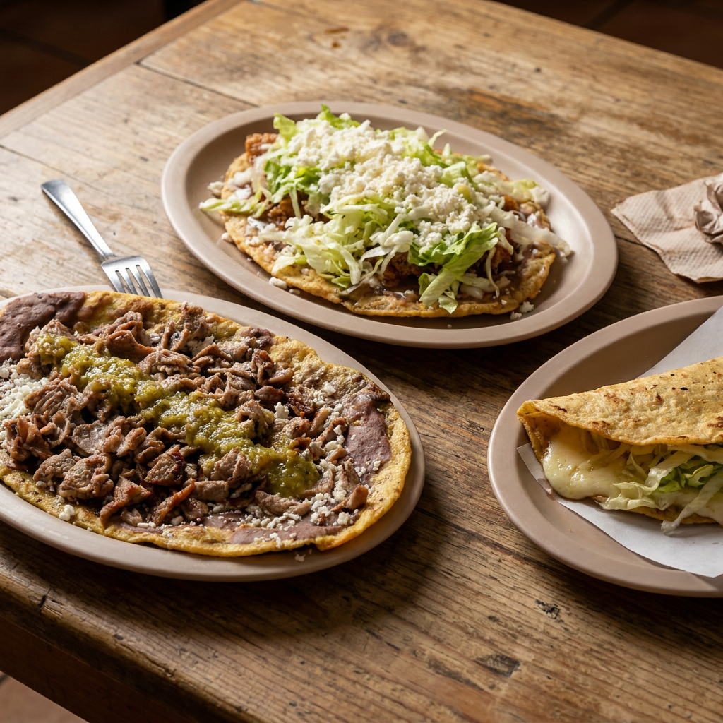 Combo Huarache Bistec + Gordita de suadero + Queka