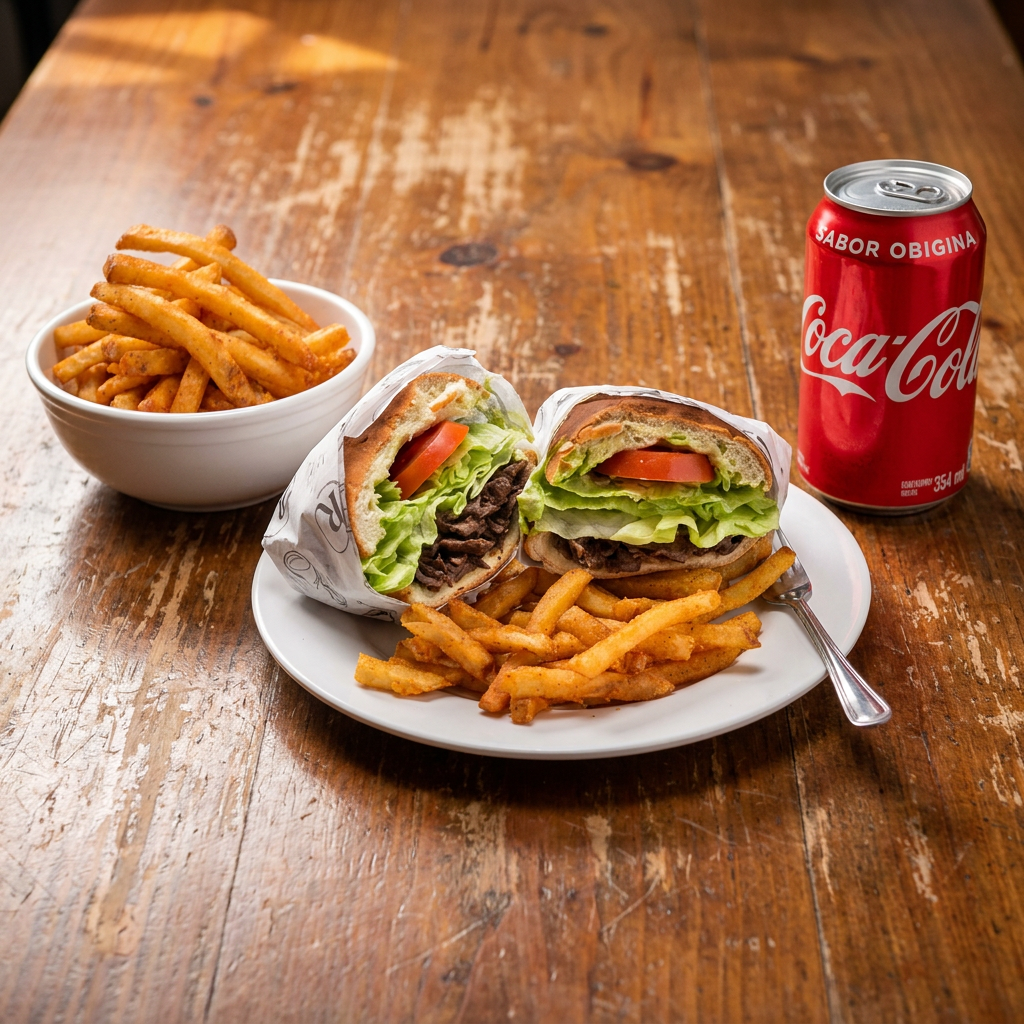 Combo Torta Asada + Papas + Soda