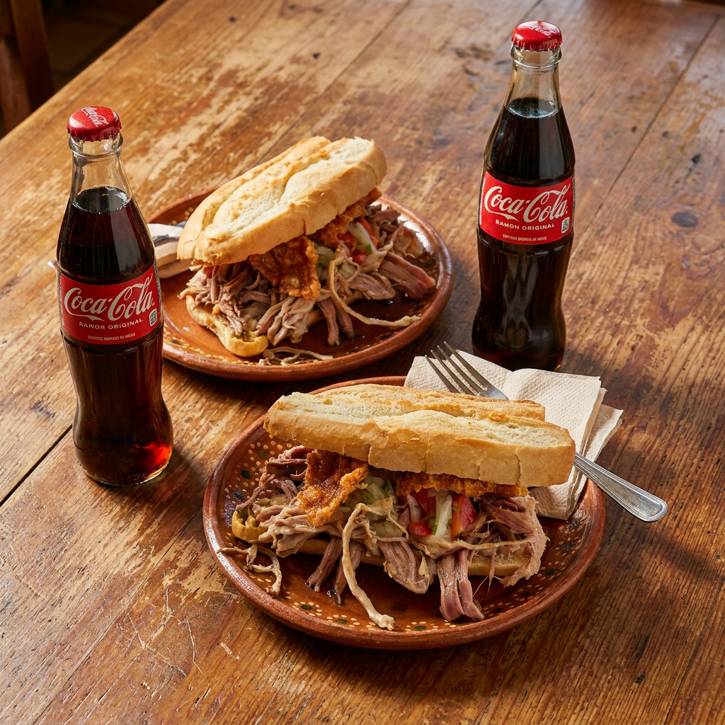 Paq. 2 Tortas Lechón al Horno + 2 Coca Colas 500ML